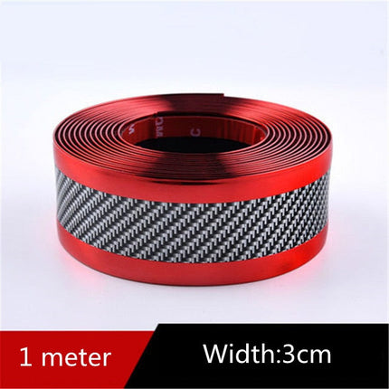 Carbon Fiber Car Stickers, Anti Scratch Car Protective Film Strip, Carbon Fiber Tape, Car Accessories for Exterior Trim