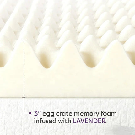 Comfort Rest | Memory Foam Mattress Topper with Gel Infusion | Pressure-Relieving Design for Ultimate Sleep Comfort