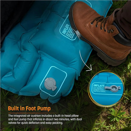 AirPack Sleeper | Custom Inflatable Sleeping Bag with Built-in Pad & Pillow | Ultimate Comfort for Camping Adventures