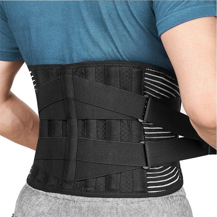 Back Support Belt for Sciatica Pain Relief, Lower Back Brace for Piriformis Syndrome Relief, Lumbar Support Plates