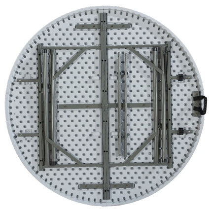 Versatile Folding Table | 4ft Round HDPE Table with Portable Design | Ideal for Indoor & Outdoor Use
