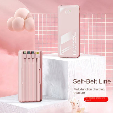 Best Power Bank | Best Portable Charger with High-Speed Charging & Integrated Cables | Portable Power Bank for iPhone, Samsung & Android