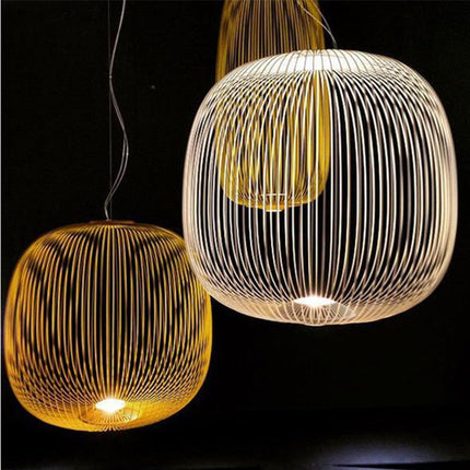 Ceiling Light Fixture, Iron Suspension Pendant Light with Height Adjustable Wire – image 8