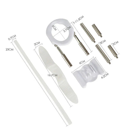 Penile Traction Device, Adjustable Penile Extender in Stainless Steel and Silicone