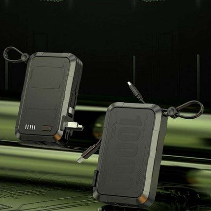 Best Power Bank | 10000mAh Solar Portable Charger with Waterproof Design | Best Portable Power Bank for Camping, Hiking, Travel & Emergency Backup