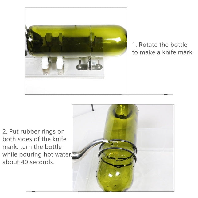 Glass Cutter for Bottles and Jars, Glass Bottle Cutter Kit