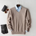 Beige - V-Neck / S