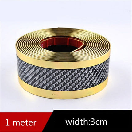 Carbon Fiber Car Stickers, Anti Scratch Car Protective Film Strip – image 8