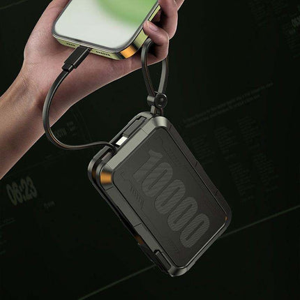 Best Power Bank | 10000mAh Solar Portable Charger with Waterproof Design | Best Portable Power Bank for Camping, Hiking, Travel & Emergency Backup