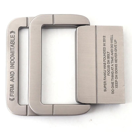 Mens Belt with Double Ring Buckle, Adjustable Web Belt for Jeans and Shorts