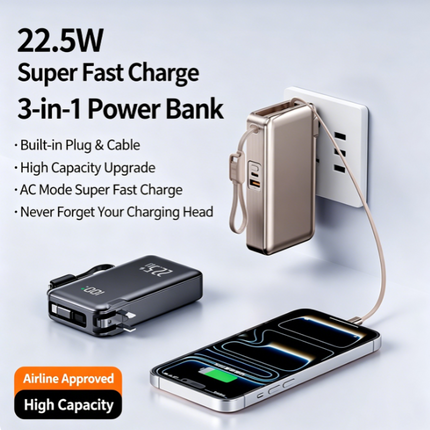 Best Power Bank | Portable Charger Power Bank with LCD Display & Fast Charging | Best Portable Power Bank for iPhone, Samsung & Android