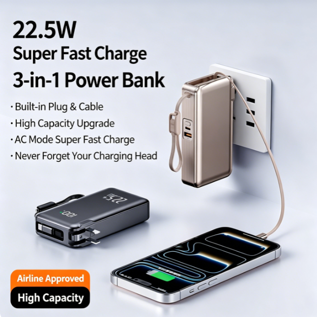 Best Power Bank | Portable Charger Power Bank with LCD Display & Fast Charging | Best Portable Power Bank for iPhone, Samsung & Android