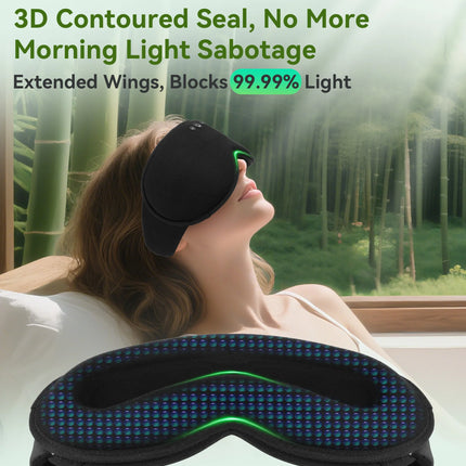 Serenity Sleep | Bluetooth 3D Eye Mask with Light Blocking & Music Playback | Comfortable Design for Restful Sleep