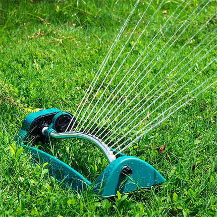 Lawn Sprinkler for Yard, Oscillating Sprinkler with 15 Anti Clog Nozzles, Automatic Water Sprinkler for Garden and Grass