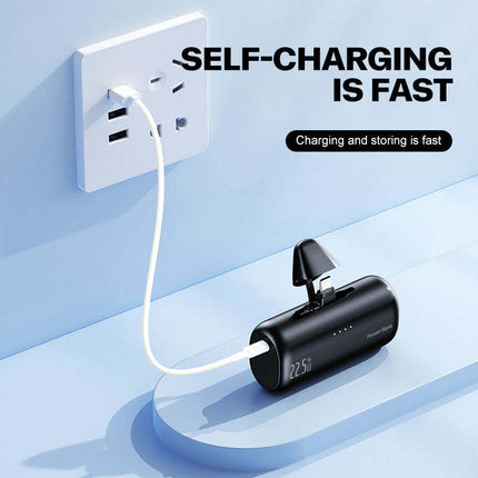 Vepine Portable Charger Power Bank with Integrated Lightning Connector – Best Portable Charger Fast Charging Portable Power Bank for iPhone & USB Devices