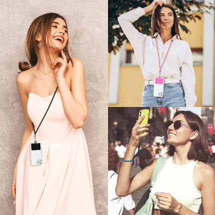 Anti Theft Phone Lanyard with Retaining Clip, Adjustable Nylon Phone Strap for Travel, Universal Phone Accessories