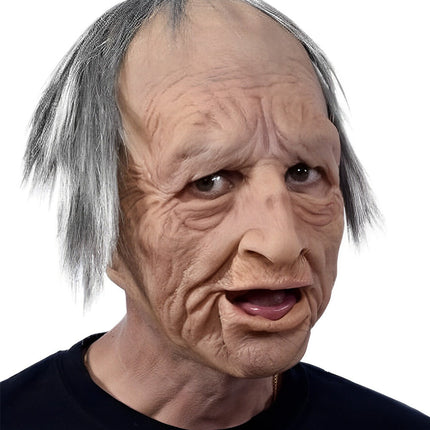 Halloween Costume Mask for Adults, Latex Old Man Mask and More Characters – image 20
