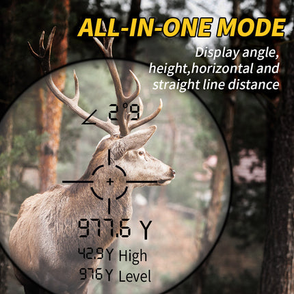 Hunting Rangefinder with 6.5X Magnification, Rangefinder for Golf – image 10