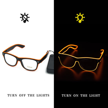 Neon Glasses with LED Lighting Modes | Colorful Tech Accessory for Parties and Events