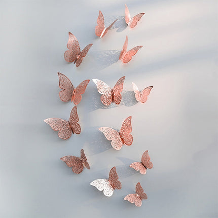 3D Butterfly Wall Decor, Metallic Butterfly Wall Stickers – image 6