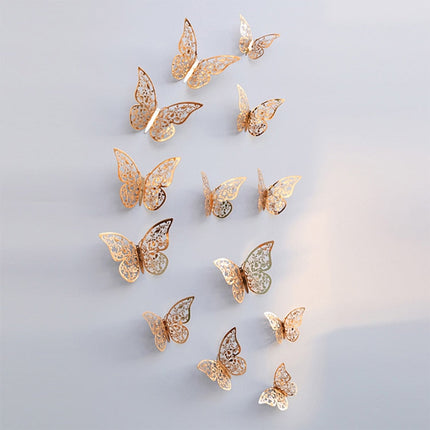 3D Butterfly Wall Decor, Metallic Butterfly Wall Stickers – image 10
