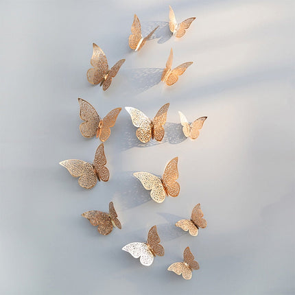 3D Butterfly Wall Decor, 3D Wall Art and Window Stickers for Home and Party Decoration – image 9