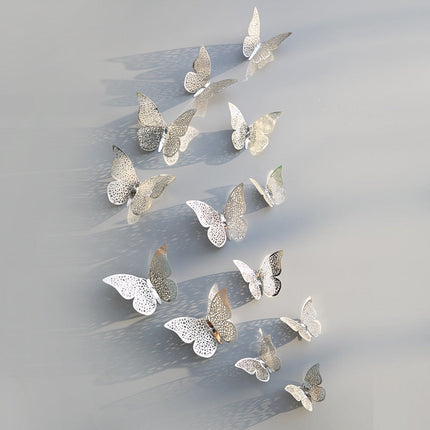 3D Butterfly Wall Decor, Metallic Butterfly Wall Stickers – image 12