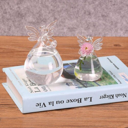 Angel Flower Vase, Transparent Glass Vase in Small and Large Sizes – image 5