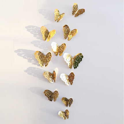 3D Butterfly Wall Decor, Metallic Butterfly Wall Stickers – image 14