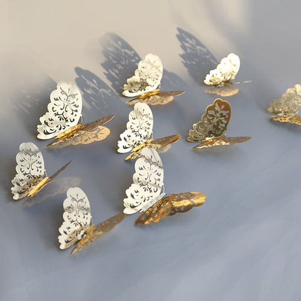 3D Butterfly Wall Decor, 3D Wall Art and Window Stickers for Home and Party Decoration
