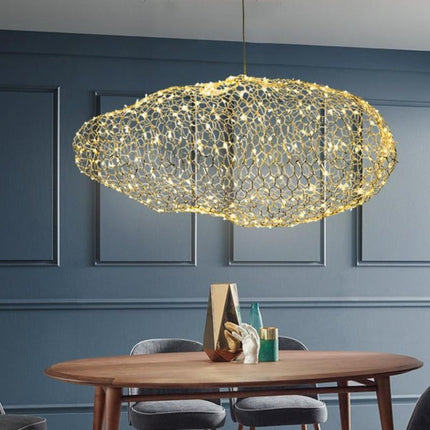 Art Deco Cloud Lamps, Cloud Ceiling Light with Starry LED Dots