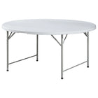 Versatile Folding Table | 4ft Round HDPE Table with Portable Design | Ideal for Indoor & Outdoor Use