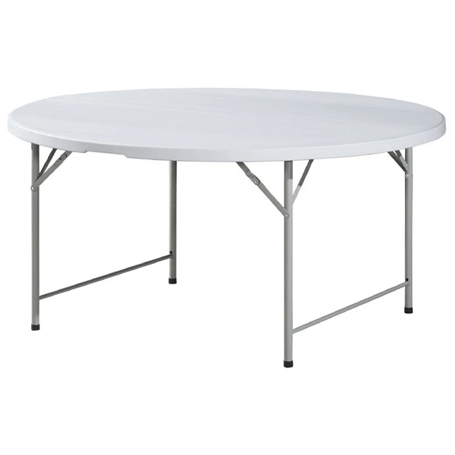 Versatile Folding Table | 4ft Round HDPE Table with Portable Design | Ideal for Indoor & Outdoor Use