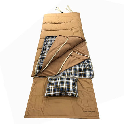 CozyNest | 3-Season Waterproof Sleeping Pad Bag with Pillow & Flannel Lining | Lightweight Design for Ultimate Comfort