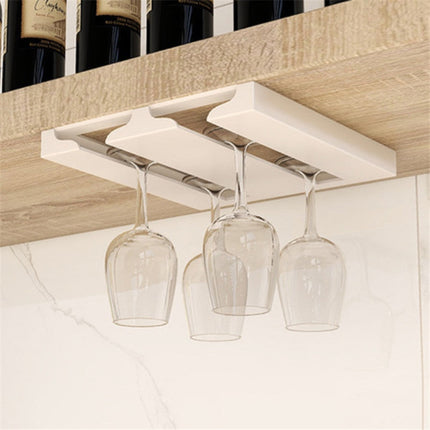 Under Cabinet Wine Glass Rack, Kitchen Cabinet Organizer for Stemware – image 6
