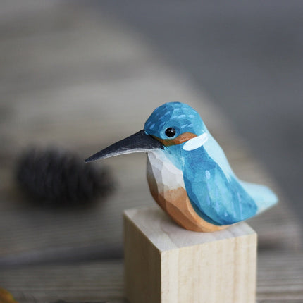Wooden Bird Ornaments, Scandi Decor Wooden Birds – image 9
