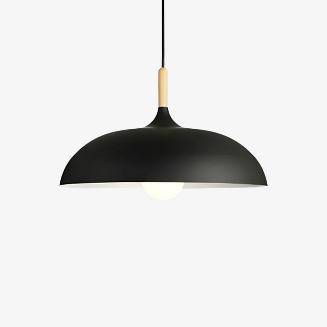 Haft Pendant | Scandinavian-Inspired Light Fixture with Wood Accent | Minimalist Design for Warm Illumination 1