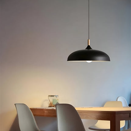 Haft Pendant | Scandinavian-Inspired Light Fixture with Wood Accent | Minimalist Design for Warm Illumination 2