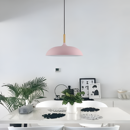 Haft Pendant | Scandinavian-Inspired Light Fixture with Wood Accent | Minimalist Design for Warm Illumination 5