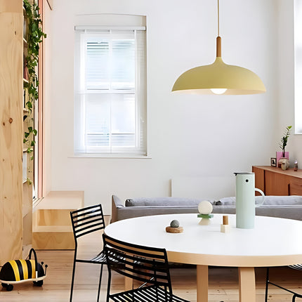 Haft Pendant | Scandinavian-Inspired Light Fixture with Wood Accent | Minimalist Design for Warm Illumination 7