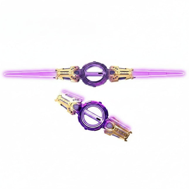 Halloween Costume Accessories | Light Up Double Sword with Sound Effects | Exciting Role Play Toy for Kids 1