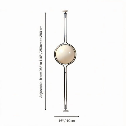 Halo Beam | Floor to Ceiling Lamp with Adjustable Height & Warm Glow | Modern Lighting for Stylish Spaces 5