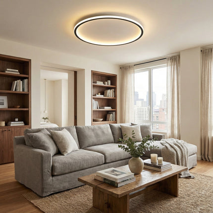 Halo Collection | Flush Mount Ceiling Light with Integrated LED | Scandinavian Minimalist Design for Modern Interiors 2