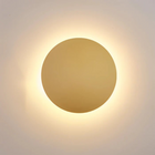 Halo Collection | Wall Sconce Light with Layered Disc Design | Modern Aluminum Fixture for Cozy Ambiance 0