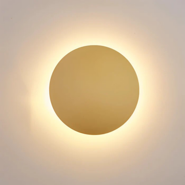Halo Collection | Wall Sconce Light with Layered Disc Design | Modern Aluminum Fixture for Cozy Ambiance 0