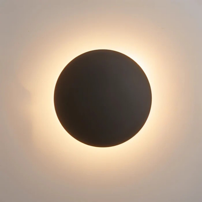 Halo Collection | Wall Sconce Light with Layered Disc Design | Modern Aluminum Fixture for Cozy Ambiance 1