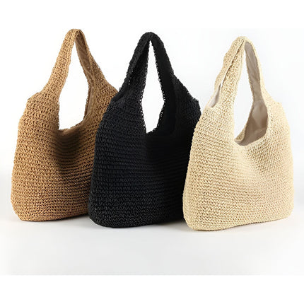 Handbags | Women's Straw Tote Bag with Spacious Design | Versatile Summer Accessory for Effortless Style 2
