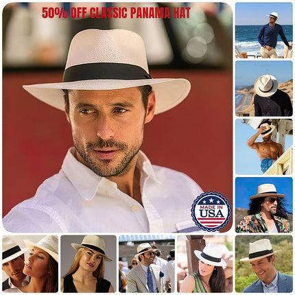 Handcrafted Straw Panama Hat with UPF 50+ Sun Protection | Lightweight & Stylish for Summer Adventures 6