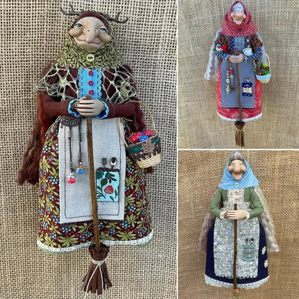 Kitchen Witch Doll, Handmade Cloth Doll for Kitchen Decor