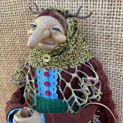 Kitchen Witch Doll, Handmade Cloth Doll for Kitchen Decor – image 6